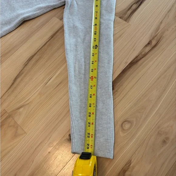 Light Grey Men’s 90s Quarter Zip Sweater 100% Cotton Sz Large, slim fit - Picture 8 of 8